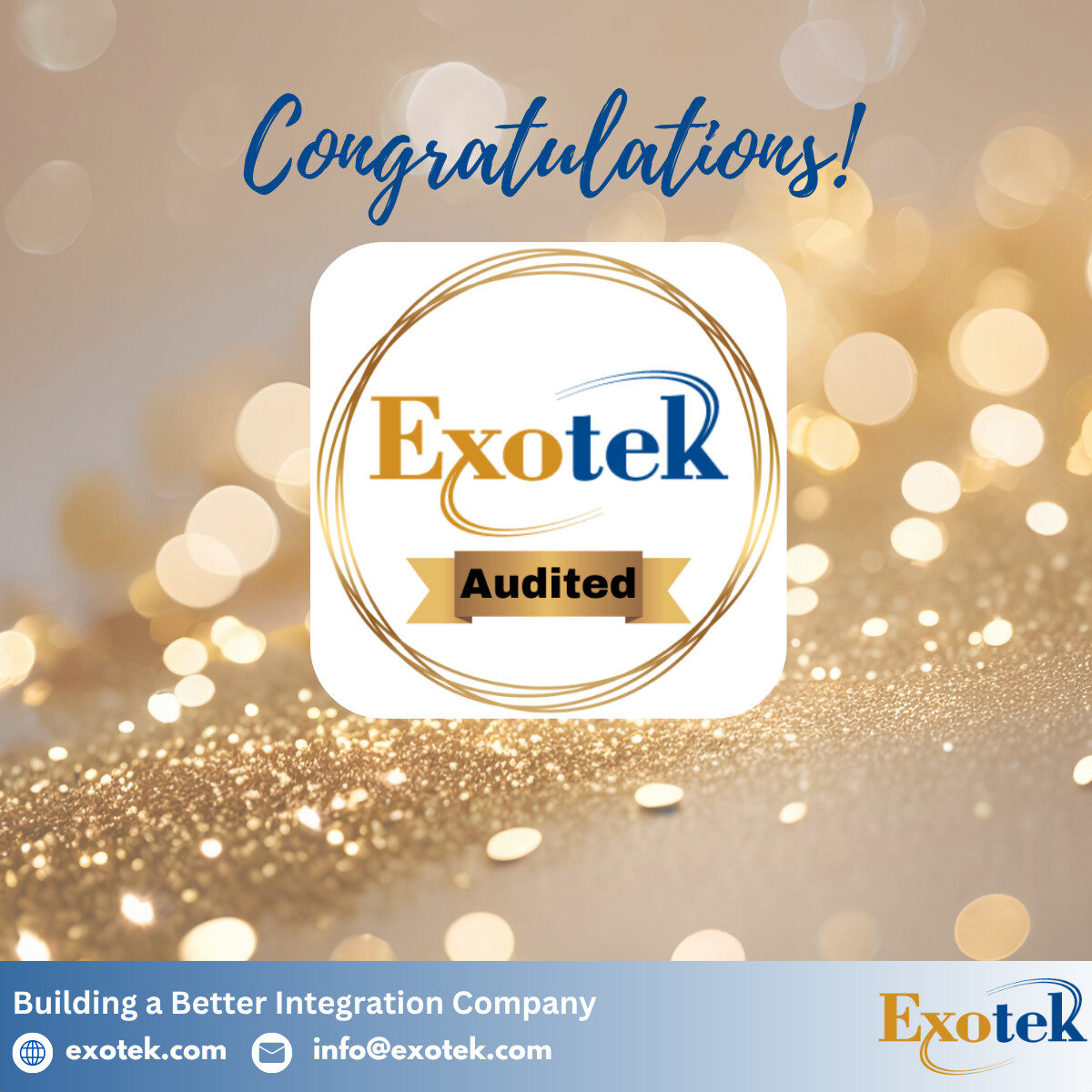 Exotek Audited - TM Process & Controls, Inc. Achieves CSIA Certification